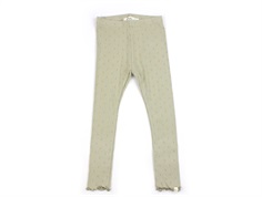Lil Atelier moss gray floral leggings